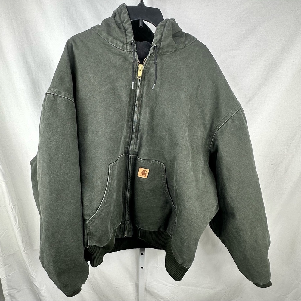 Carhartt J130 Men's Moss Green Duck Jacket - Sz 5XL